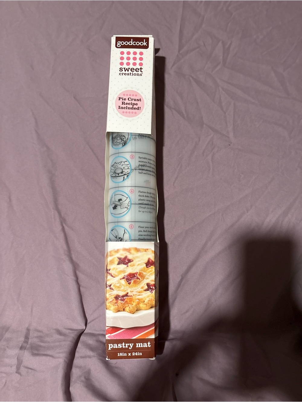 Goodcook Sweet Creations Pink Pastry Mat – Nonstick Baking Surface